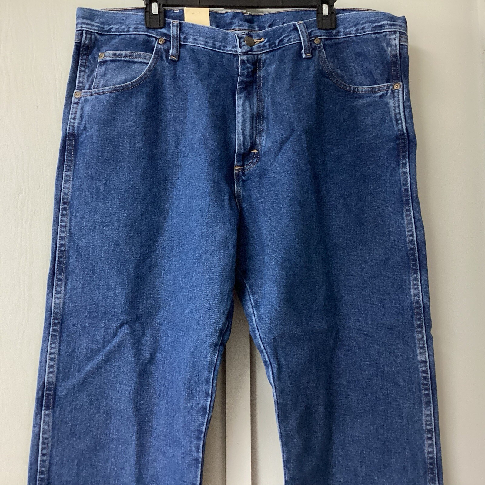 Wrangler Regular Wear  Fit Blue Jeans Men's 40 X 30 Fit Over Boots Cotton New thumbnail 2