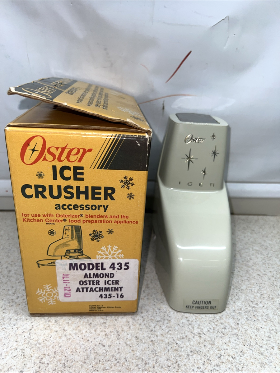 Vintage Oster Ice Crusher Accessory model 435 Starburst Beige in