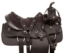 New Synthetic Western Barrel Racing Horse Saddle  Tack Size12 13 14 15 16 17 18