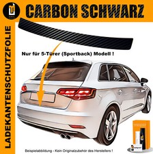 Lackschutzfolie Ladekante Für Audi A3 8V Sportback 2013-2020 Carbon Schwarz