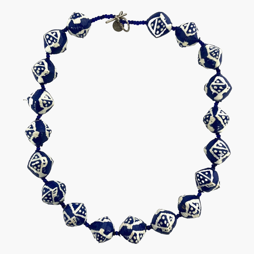 Beads for Life Rolled Bead Necklace Recycled Handmade Hand Painted