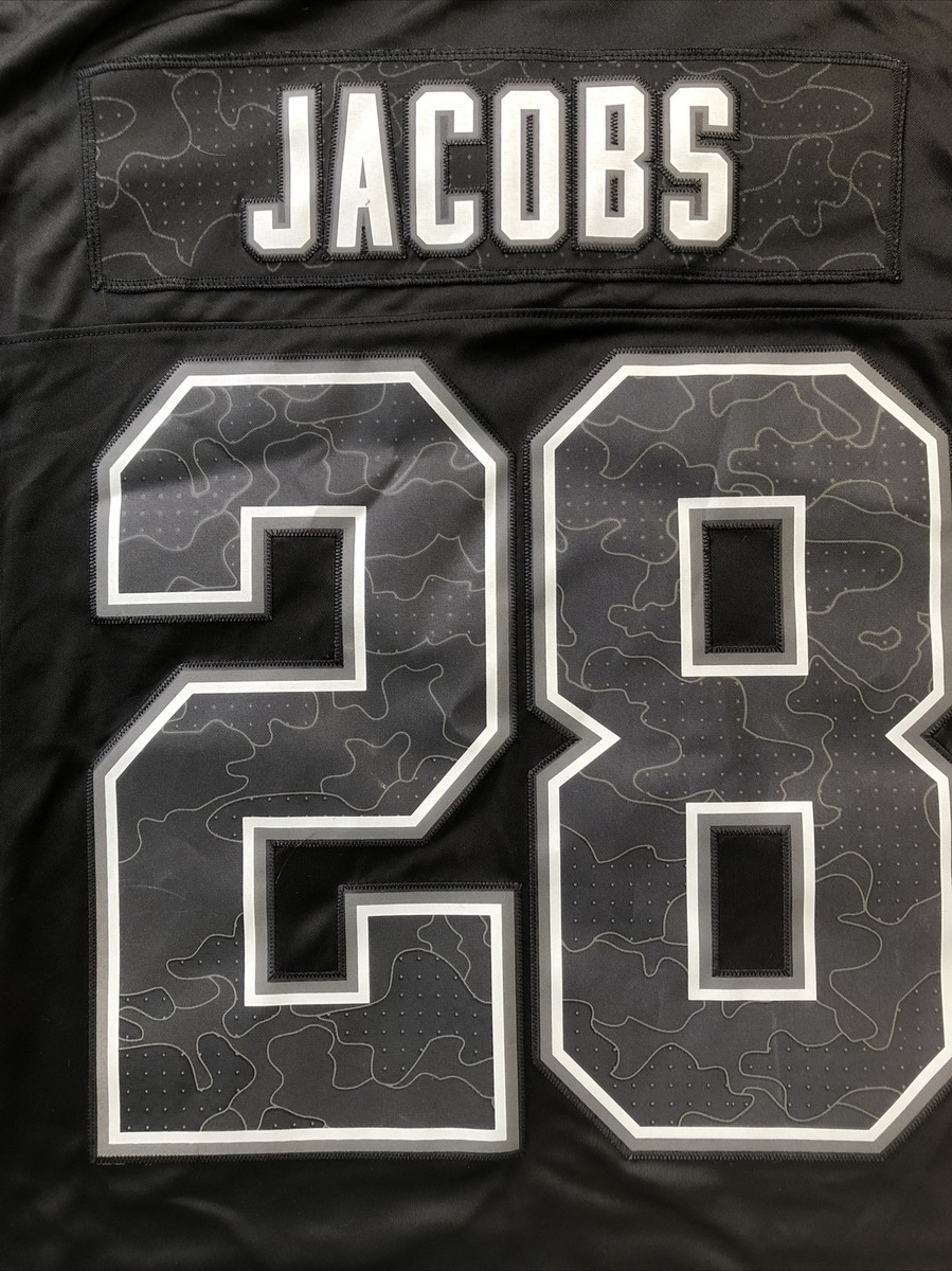 New Size XXL Nike NFL Raiders Josh Jacobs Jersey Black Camo