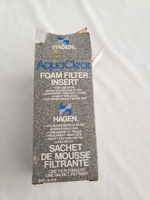 AquaClear FOAM FILTER, Carbon Insert, THERMOMETER Aquarium FISH LOT