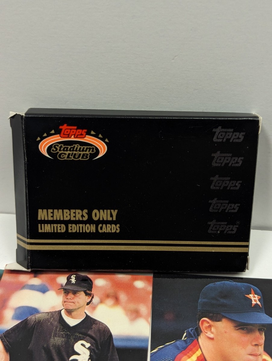 topps stadium club members only limited edition cards Topps Stadium Club Baseball "Members Only" LE Cards in original box (10  cards)