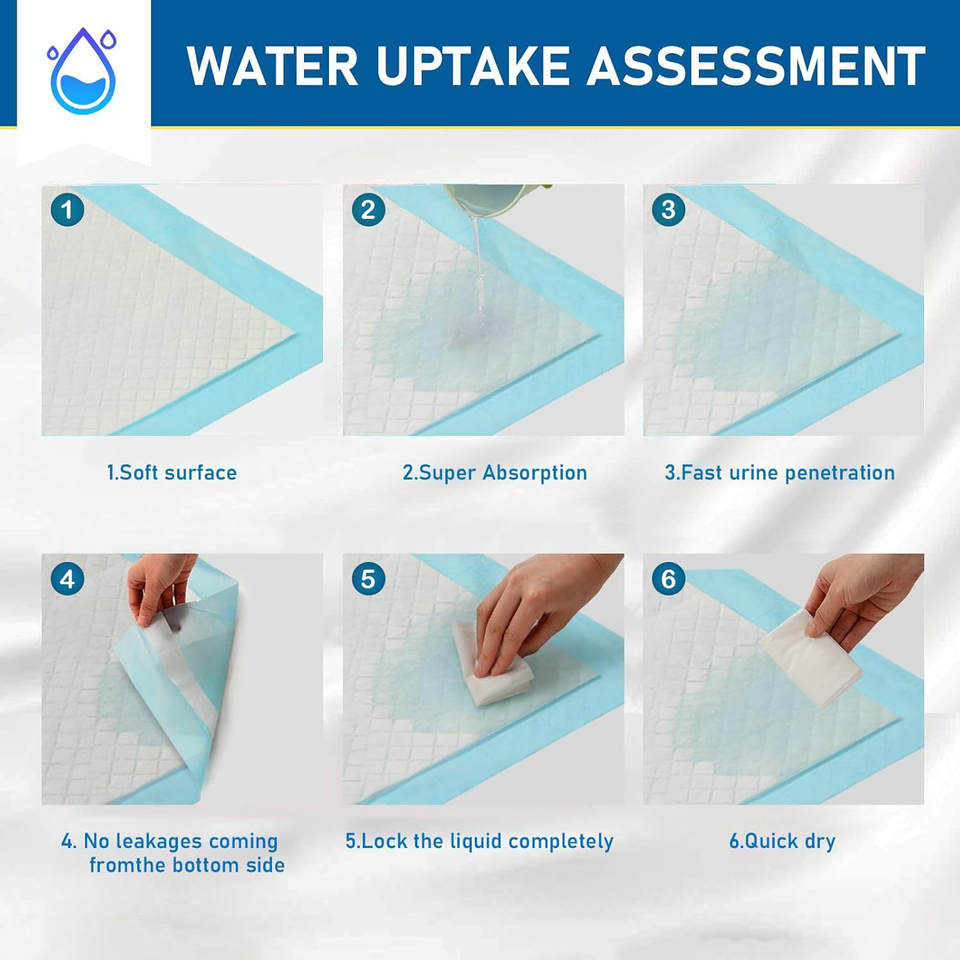 30"X 36" Bed Pee Pad Adhesive Strips Disposable Babies Kids Adult