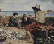 A4 Photo Millais John E 1829 1896 Millais 1908 The Boyhood of Raleigh Print Post