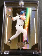 2002 RAFAEL PALMEIRO LEAF CERTIFIED MATERIALS MIRROR BLACK #211 SERIAL 1/1 