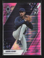 2022 Panini Chronicles Phoenix Pink Pulsar Aaron Ashby RC #7 Milwaukee Brewers