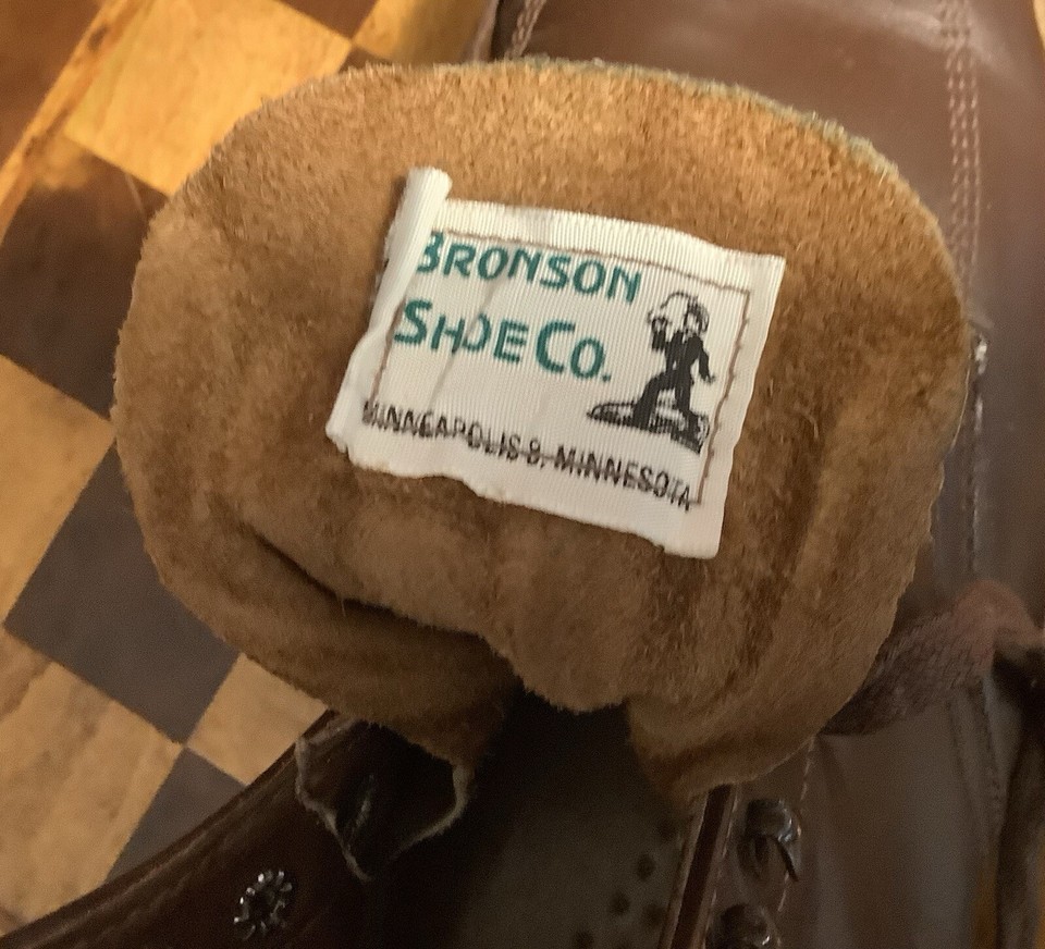 VINTAGE Bronson Shoe Co. Moc Toe Air Cushion Boots 11.5 12 Minneapolis