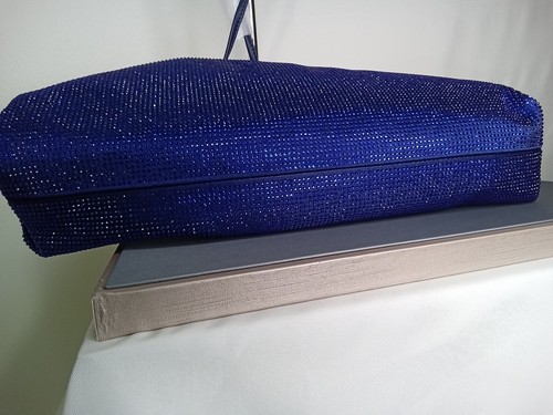 ELEGANT CLUTCH STONE BAG, BLUE COLOR - Picture 6 of 10