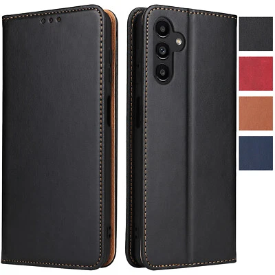 FIERRE SHANN Hülle Leder für Samsung Galaxy A16 5G Lederhülle Handyhülle Flip Case Cover Etui