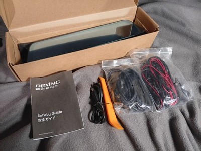 New Rexing M2 2K Front Rear Mirror Dash Cam Smart BSD ADAS GPS Black Open Box 