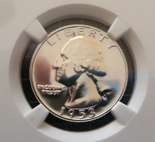 1953 and 1954 Washington Quarters Proof NGC PF 67 PR67 Frosty Coins 25C - Picture 3 of 6