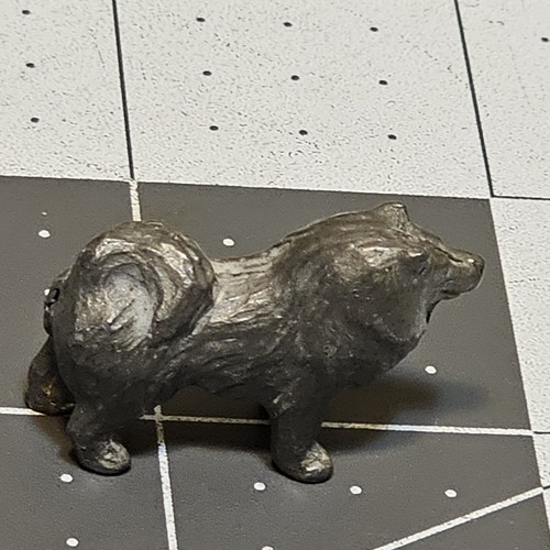 Vintage Samoyed Dog Rawcliffe Pewter Miniature Tiny Figurine Stamped 1982