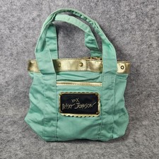 Betsey Johnson x Redken Turquoise Leopard Print Purse Tote Designer Bold READ