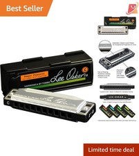 Harmonica C Key Major Diatonic Blues Rock Plastic 6x3 Inch