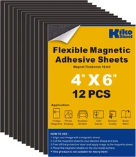 Business Card Magnets 4x6 inch 50 Pack Peel and Stick Self Adhesive Magnetic