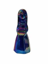 Vi Hunter’s Jenny, Bell Doll, Cobalt Carnival by Mosser Glass