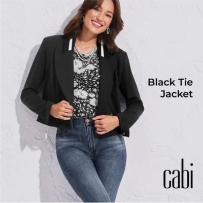 トップス Cabi Black Tie Jacket 6033 Size 8 Spring 2022 | eBay