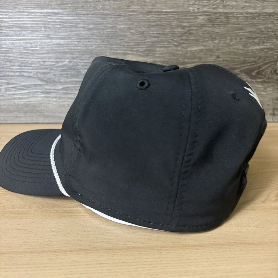 Sombrero de granja Windsong Snapback negro bordado cuerda camión rendimiento imperial Foto 4 de 4