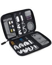 BAGSMART Large Electronic Organizer Travel Case for Tech Accessories, Black