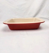 Le Creuset Stoneware Rectangular Baking Server Dish 12x9” Red
