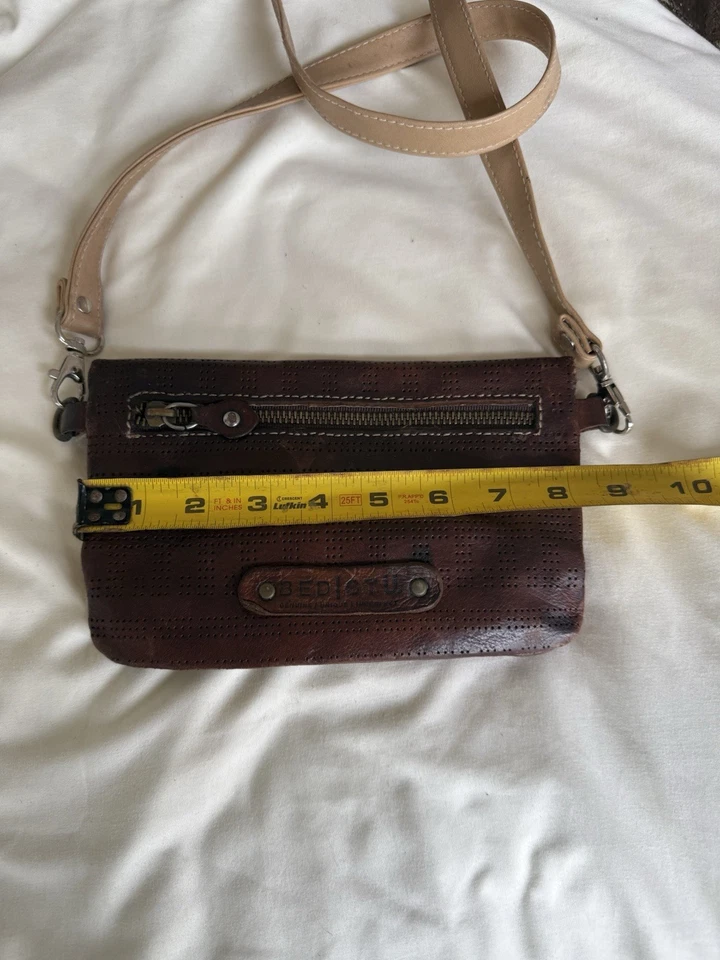 Bedstu Bayshore Cartera de Cuero Marrón Bandolera Monedero Bolso sin asas Correa Ajustable Foto 4 de 4