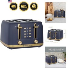 Timeless 4-Slice Toaster with 7 Browning Leve...