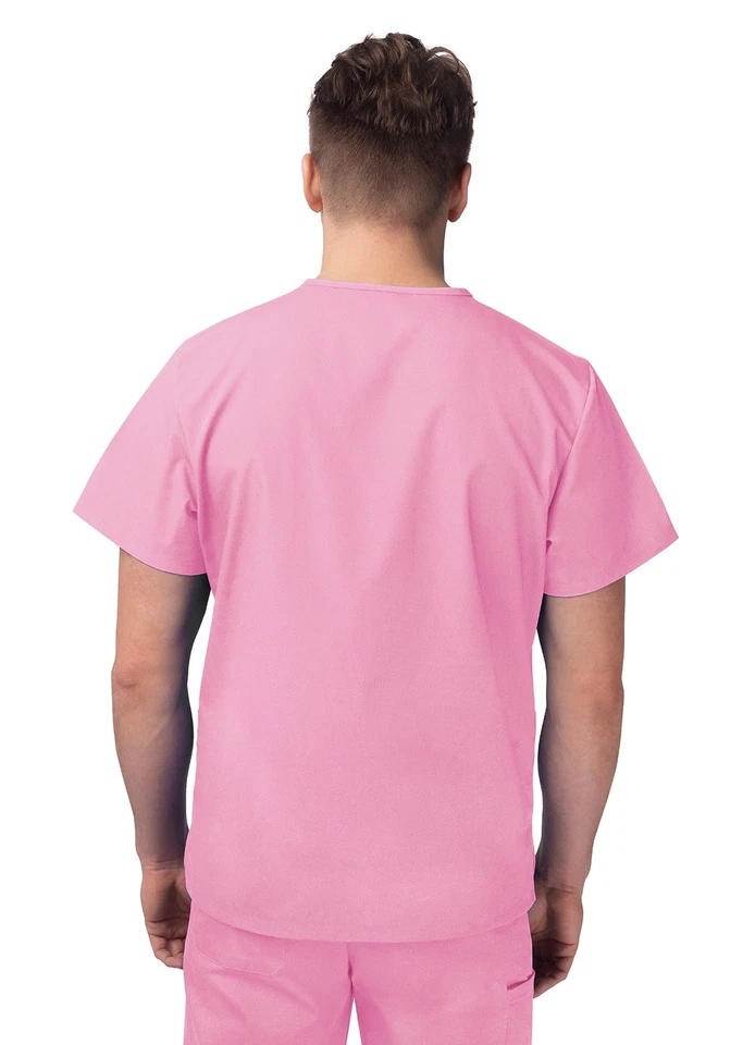 Sivvan Men Woman V-Neck 3 Pocket Scrub Top Stylish Comfortable & Roomy Fit - Image 2 of 4