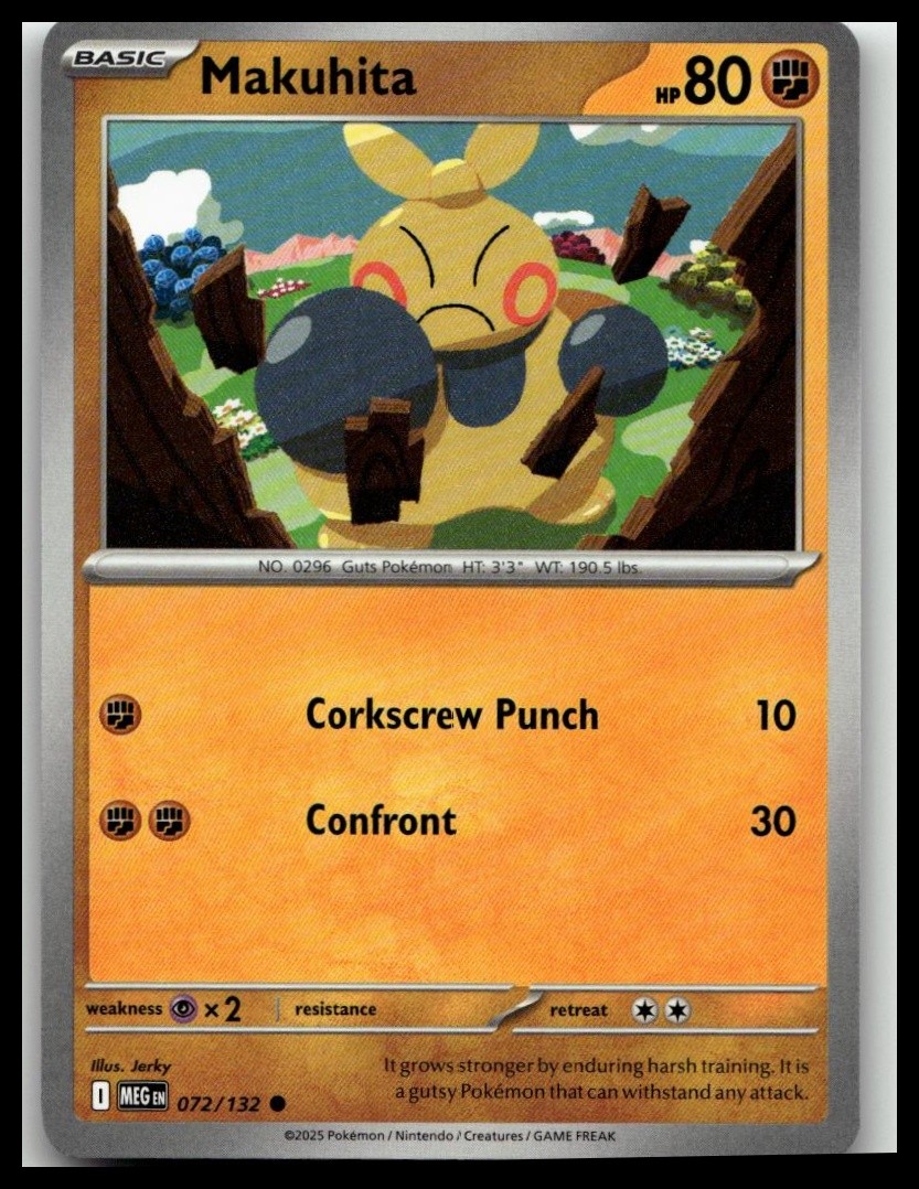 Makuhita Common ME01: Mega Evolution 072/132 NM
