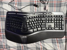 Microsoft Natural Ergonomic Keyboard 4000 v1.0 KU-0462 USB Wired Tested 