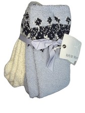 Barefoot Dreams Fair Isle Cozy Chic Snow Drop 2 Pack Set WOMENS One Size NWT