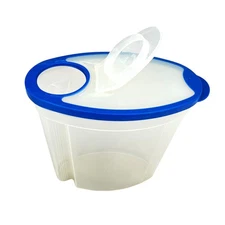 Rubbermaid #5 Servin Saver Flex Seal 1.5 Gallon Cereal Food Container Blue Lid