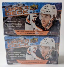 2020-21 Upper Deck Series 1 Hockey Blaster Box Lot of 2 Sealed Young Guns