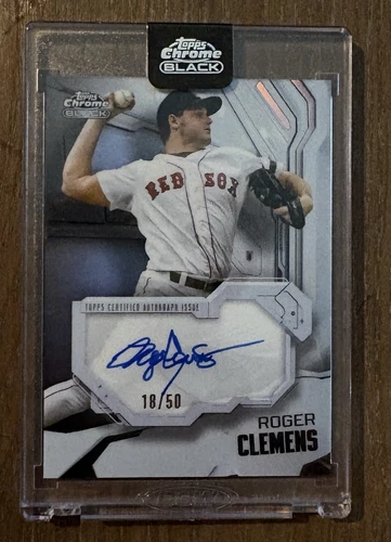 2026 Topps Chrome Black Roger Clemens Ivory Autographs (RAW)