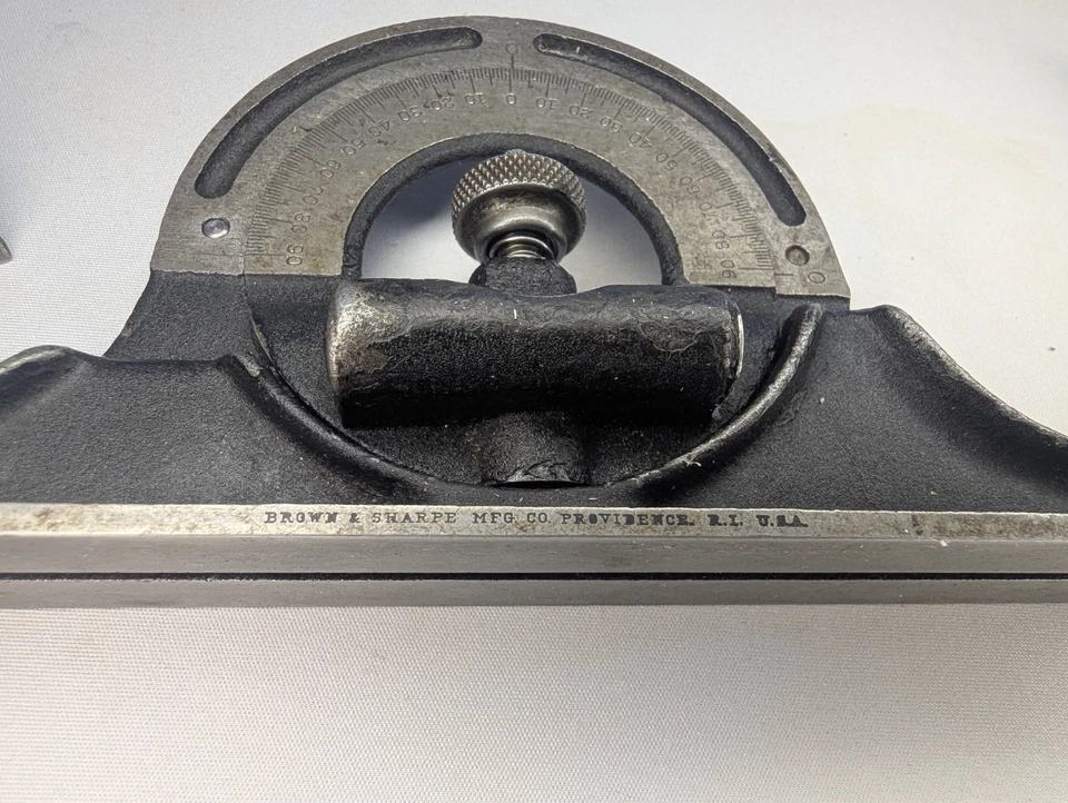 Juego cuadrado combinado Brown & Sharpe EE. UU. 599-425-1204-1, 12 pulgadas, 4 piezas NOS sh6929 Foto 3 de 4