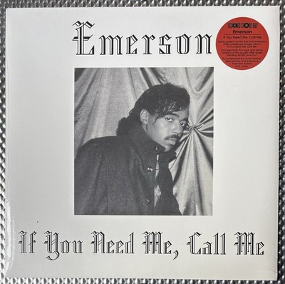 Emerson / If You Need Me Call Me - RARE VINYL LP Album RSD 2019 NEW/SEALED