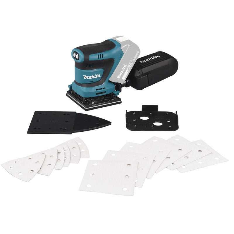 Ponceuse excentrique Makita DBO480RTJ pour rénover les meubles en bois et enlever les vernis