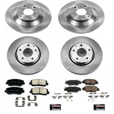 PowerStop OE Stock Replacement Low-Dust Ceramic Brake Pad and Rotor Kit