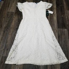 NWT WOMENS LAUREN RALPH LAUREN SZ 0P PETITE DRESS LACE