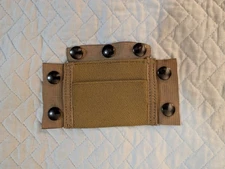 Coyote Tan MOLLE Pouch/Adapter - Webbing Snaps Utility Holder Tactical Gear