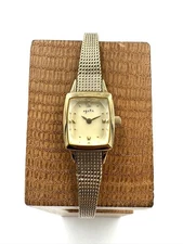 Agete Analog Quartz Women 18Kgp Silver Watch Vintage 991141874