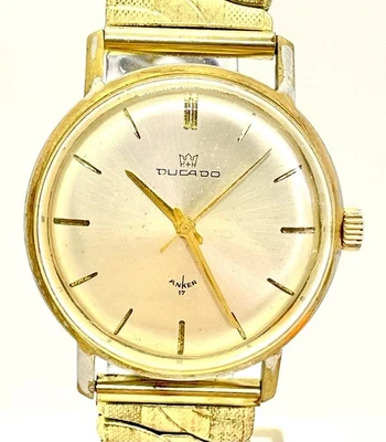 DUCADO ANKER 17 VINTAGE WATCH GOLD 60S 70S Handaufzug Uhr manual wind-- LÄUFT!! - Bild 1 von 4
