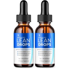 (2 Pack) Lean Drops Advanced Health Support, LeanDrops Daily Wellness (4oz)