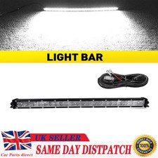 20" INCH 180W LED Pods Work Light Bar White Driving Strobe ATV And Harness kit