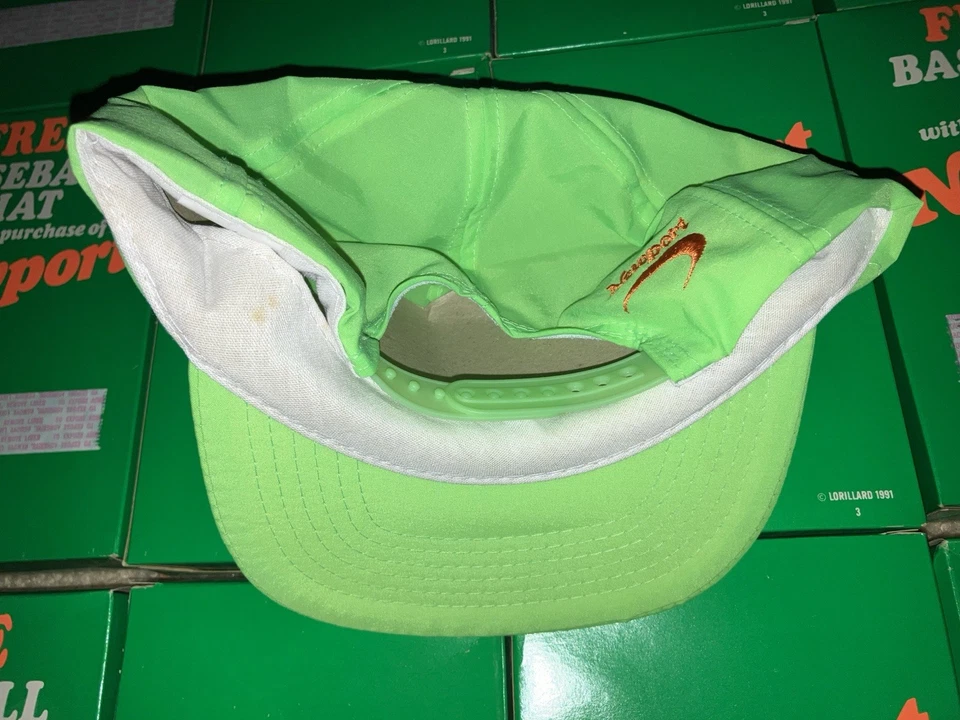 De Colección Lote De 12 Cigarrillos Newport Snapback Gorra Gorra Rara Años 90 Neón Fumar Hipster Foto 2 de 2