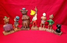 2 Figurines Vintage Pinocchio - Lot De Jouets Anciens Collection - État Occasion