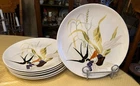 6 Red Wing Capistrano Dinner Plate 11" Mid Century Modern ~ Never Used