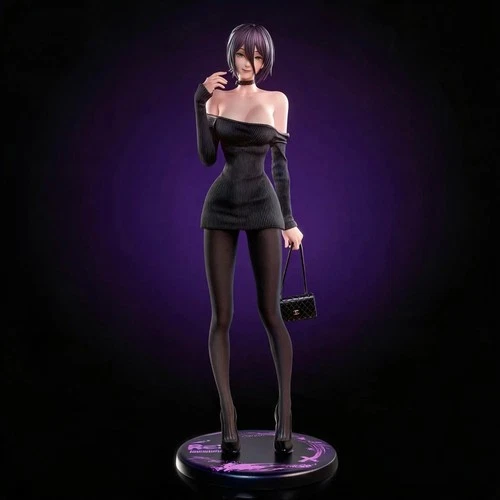 Chainsaw Man Reze Action Figure Anime 25cm PVC Statue Desktop Model Toy Gift USA - product listing photo