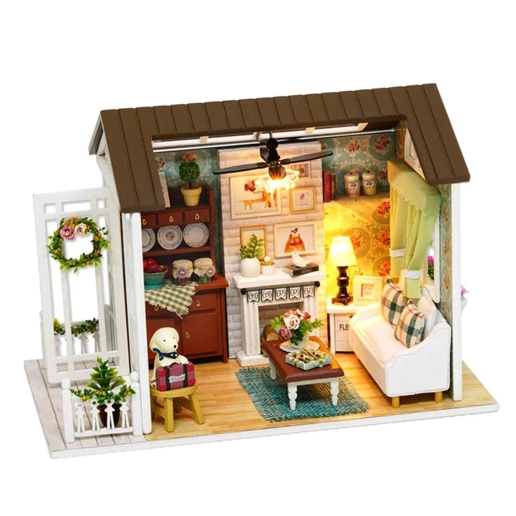 Miniatura per casa delle bambole in scala 1:12 con timpano e puntalino - Italia Miniatura per casa delle bambole in scala 1:12 con timpano e puntalino - Italia